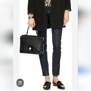 Kate Spade Black leather Crossbody/satchel bag 🐈‍⬛🐈‍⬛🐈‍⬛